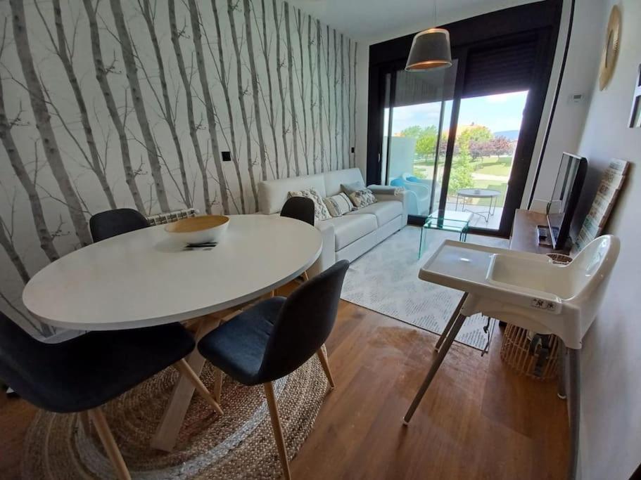 Precioso Apartamento Con Terraza Y Piscina En Portonovo-Sanxenxo Buitenkant foto