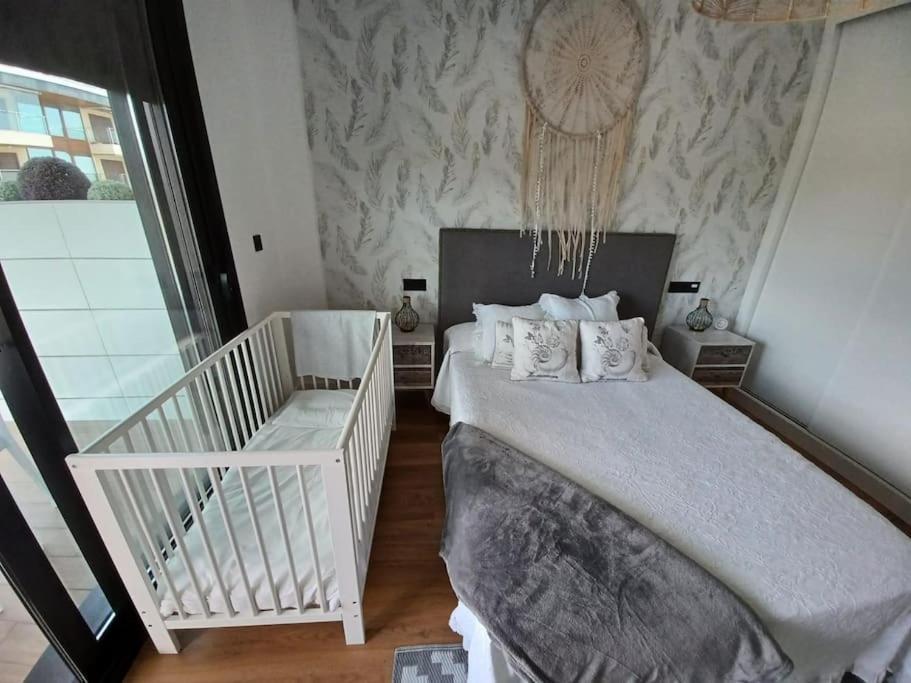 Precioso Apartamento Con Terraza Y Piscina En Portonovo-Sanxenxo Buitenkant foto