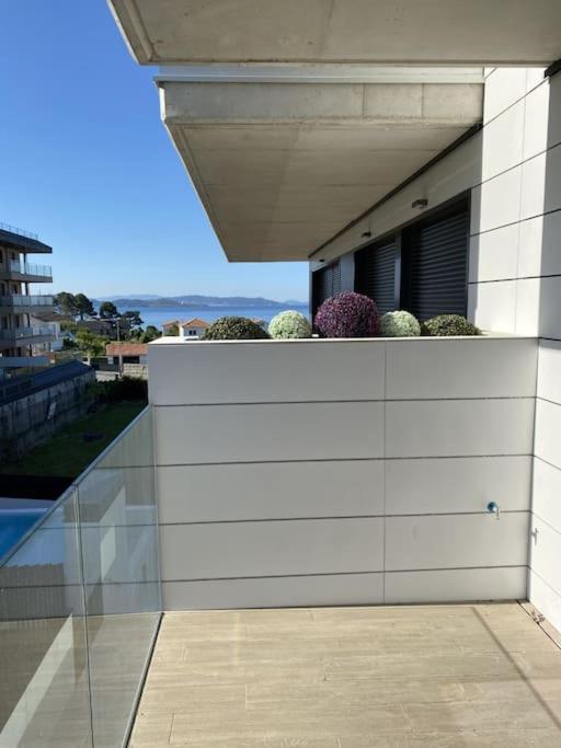 Precioso Apartamento Con Terraza Y Piscina En Portonovo-Sanxenxo Buitenkant foto