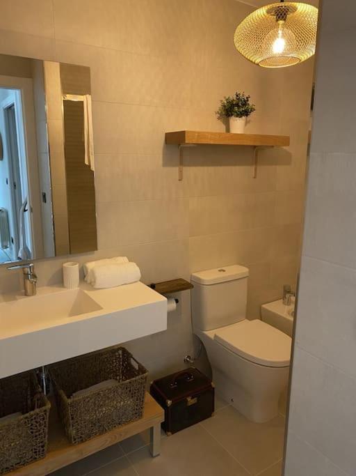 Precioso Apartamento Con Terraza Y Piscina En Portonovo-Sanxenxo Buitenkant foto